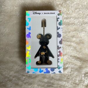 NWT Baublebar Disney Mickey Halloween Pumpkin Keychain Bag Charm